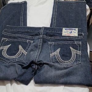 Men's True Religion Straight Cut Jeans. Size 38